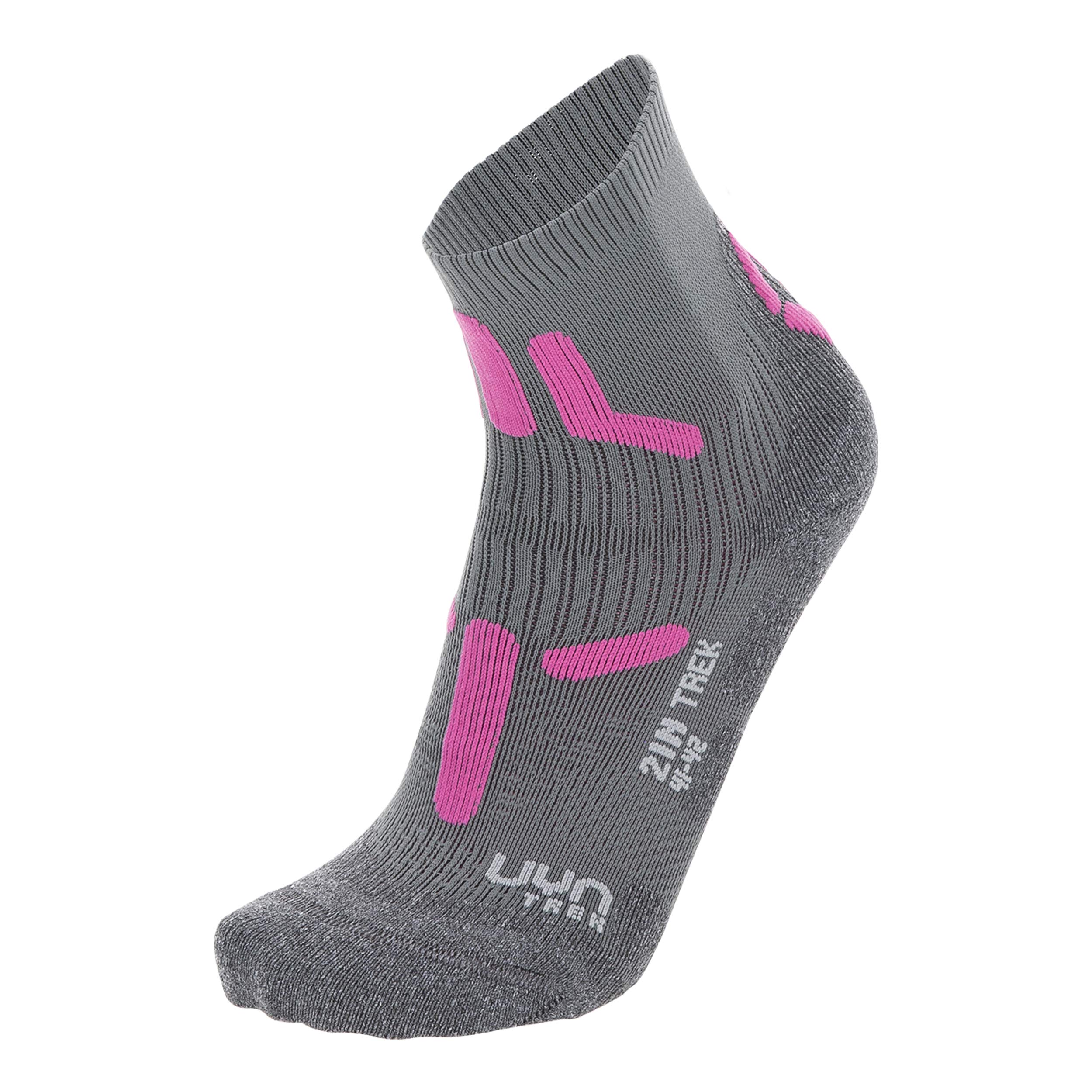 UYN S100220 TREKKING 2IN Socks Women's Medium grey/pink 42
