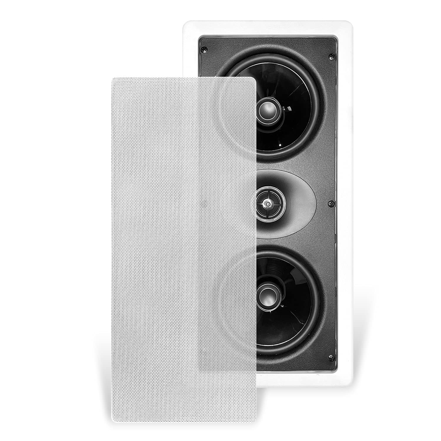 CT Sounds Bio 5.25” LCR Weatherproof in-Wall Surround Sound Speakers (Single) - Home Stereo, Theater, Kitchen, Outdoor in-Wall Speakers