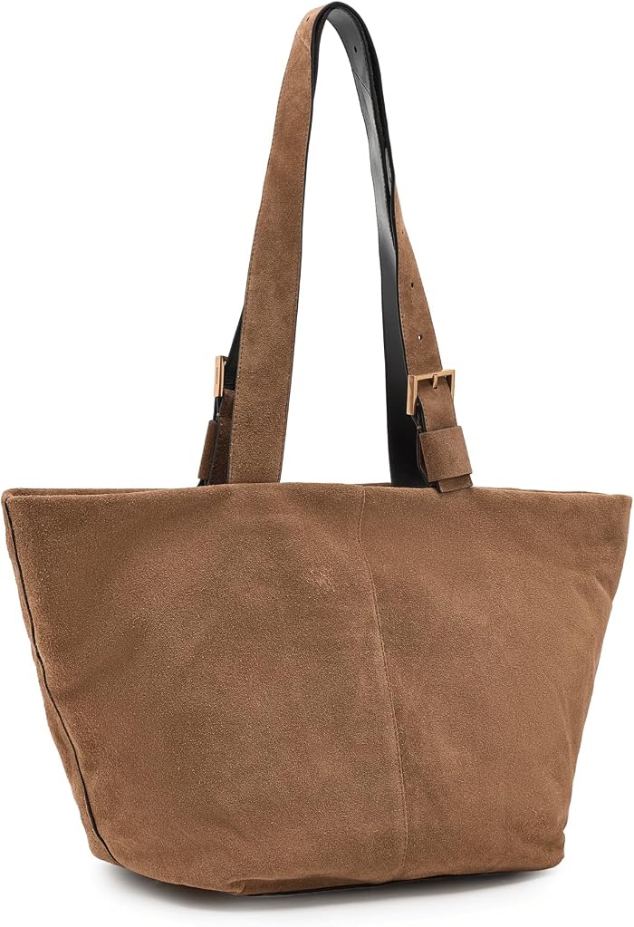 Женские сумки AllSaints Alba Suede Zip Tote — фото 5