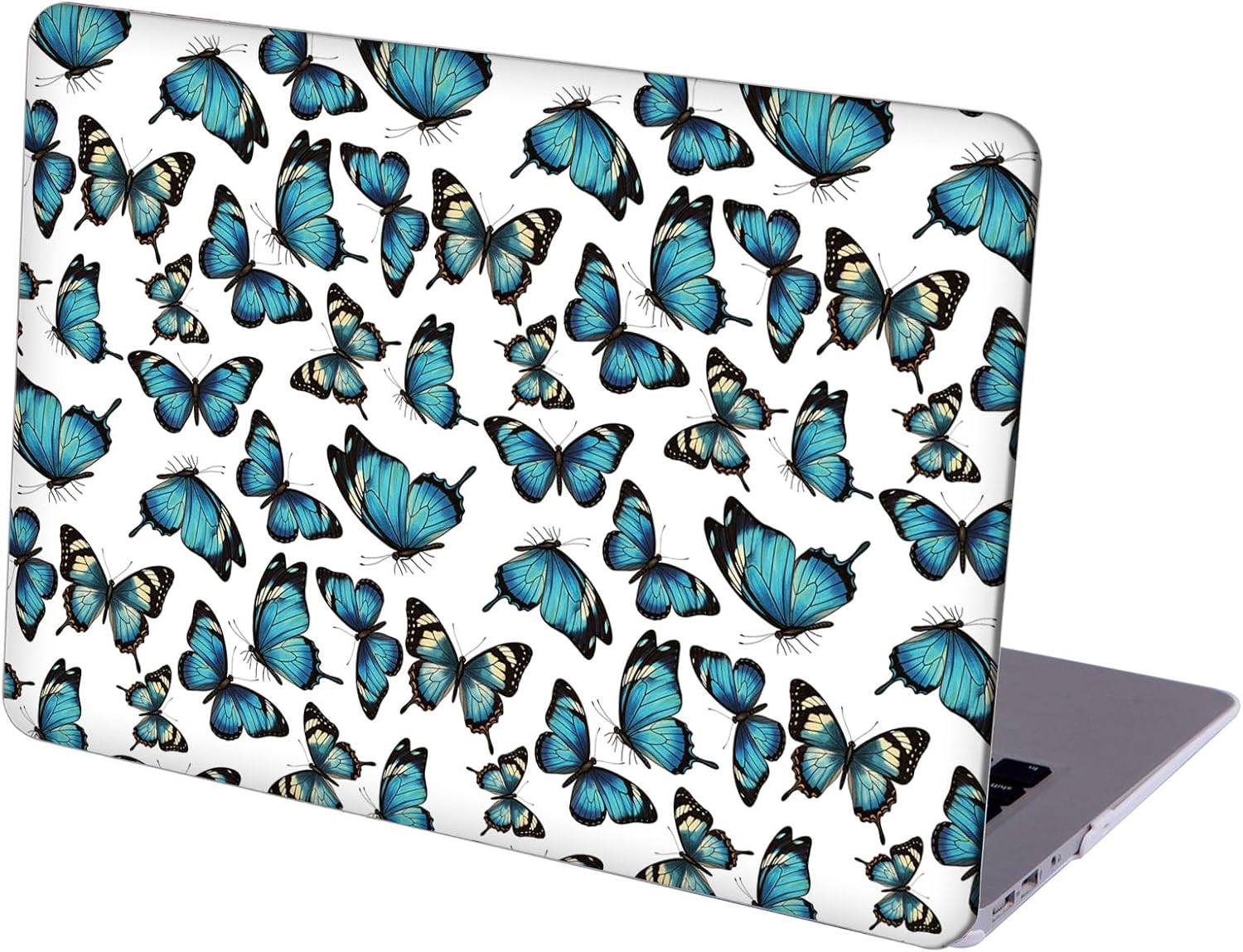 Compatible with MacBook Neo 13-inch, Hard Shell Case with Keyboard Cover and Screen Protector (A3404 A18 Pro chip, 2026 Release) - Butterflies MD8454