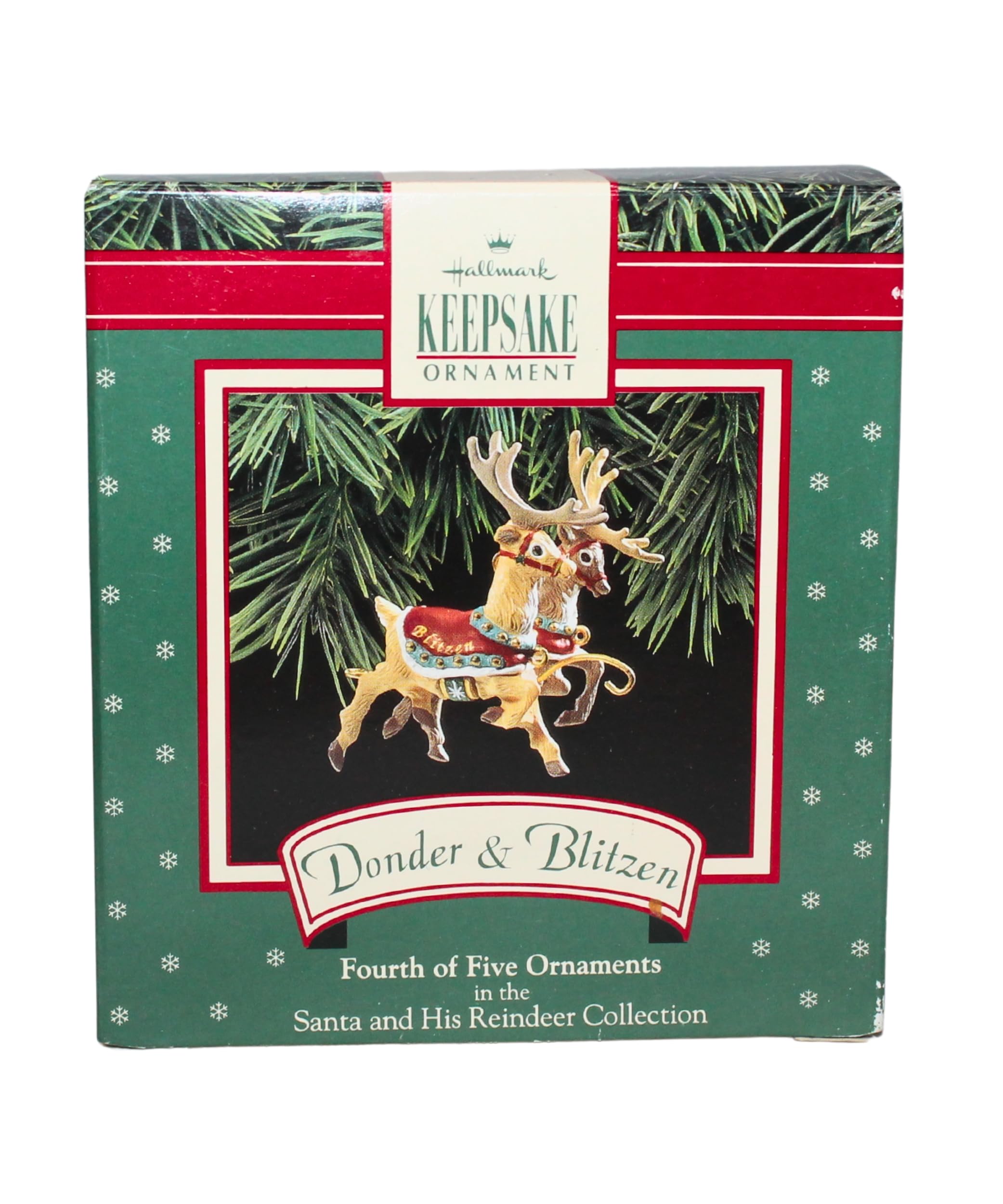Amazon.com: Hallmark 1992 Santa and Reindeer, Donder Blitzen