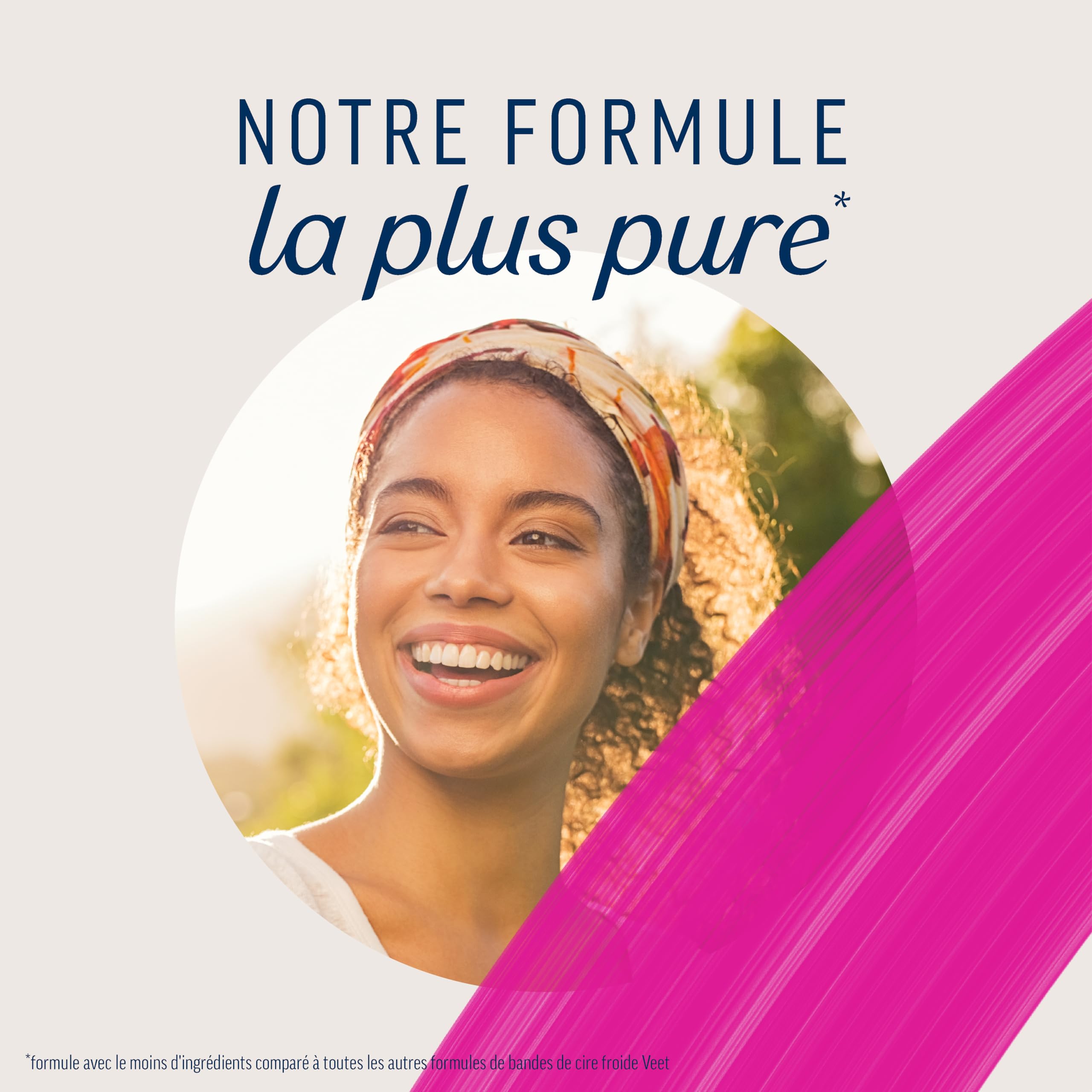 Veet PURE - 240 Bandes de Cire Froide Corps et Jambes - Peaux Sensibles - Recommandés par les Dermatologues - Epilation Longue Durée - Lot de 6x40 bandes