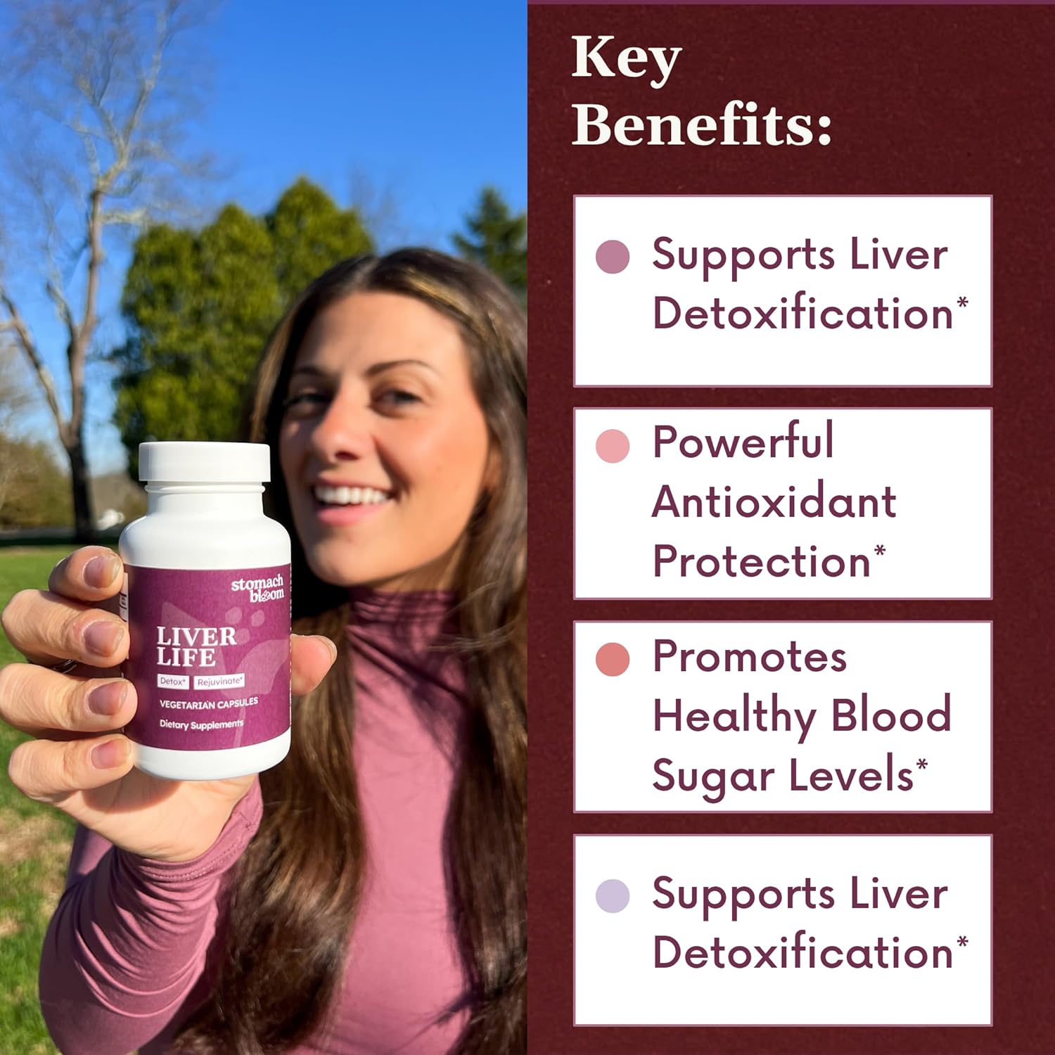 Liver Detox & Cleanse | Herbal Liver Support | Liver Supplement Includes Bitter Melon, Ginger, Methi, Vitamin D3, Magnesium & More | Premium Liver Cleanse for Men & Women | 60 Ct