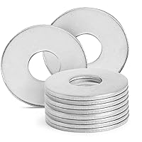 Vista 36 de Arandelas planas de acero inoxidable de 1" - Diámetro exterior de 2", arandelas de acero inoxidable 304 (18-8), arandelas de metal para tornillos