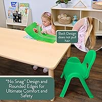 Vista 6 de Angeles Juego de 4 sillas apilables de 5 pulgadas (verde trébol) (AB7705PG4)