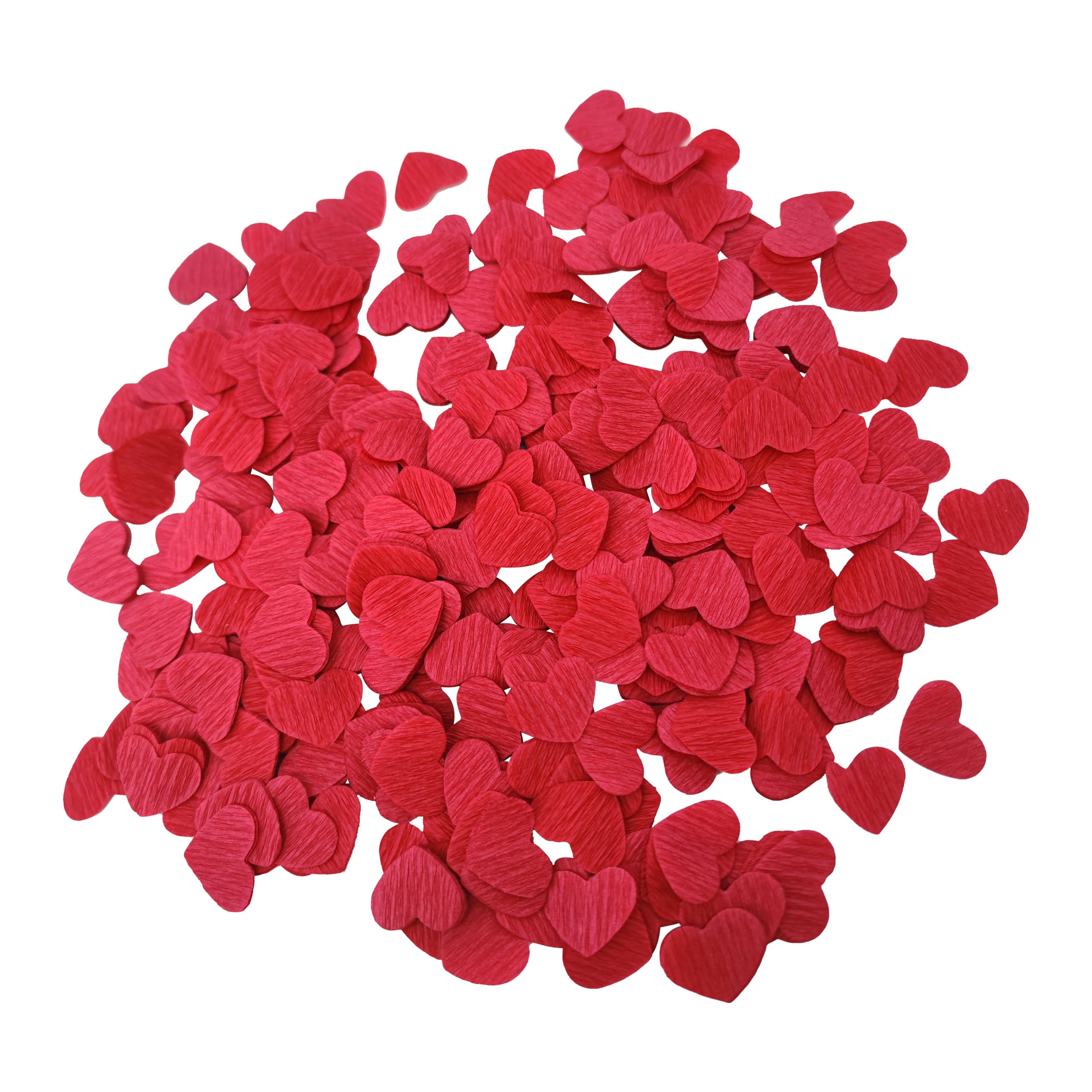 Red Crepe Paper 1 inch Heart Confetti for Valentines Decorations Biodegradable Confetti for Engagement Wedding Party Tables Celebrations Bridal Shower 1000 Count