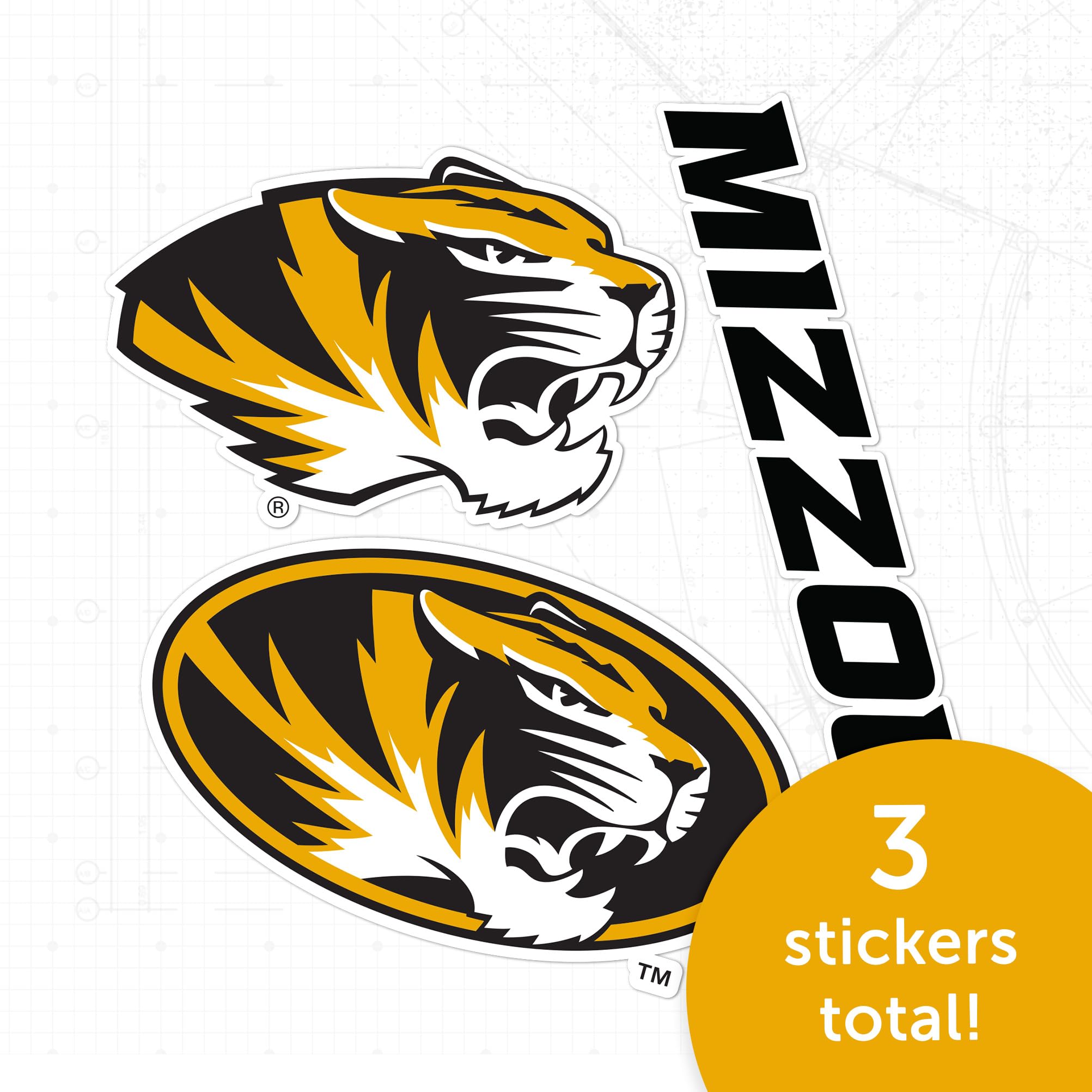 Desert Cactus University Of Missouri Mizzou Sticker Sheet – Vinyl Decal For Laptop, Car, Water Bottle & More - View #2