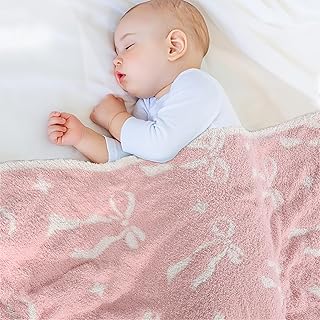 Pink Bow Baby Blanket