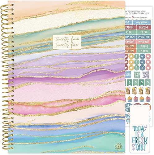 bloom daily planners Agenda de año académico 2024-2025 (8.5 x 11 pulgadas) (julio de 2024 a julio de 2025)  Organizador semanal y mensual con