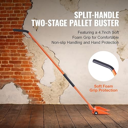 Miniatura 6 de VEVOR Barra de demolición, barra de palanca de demolición con mango de acero al carbono de 60 pulgadas, capacidad de peso de 2000 libras,