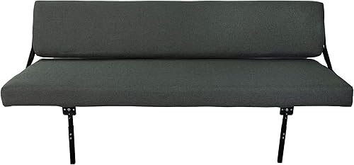 Miniatura 5 de RecPro - Sofá de pared de 60 pulgadas con patas ajustables en tela  Sofá cama RV  Muebles RV  Cama RV  Cama plegable sobre soporte de pared Fossil