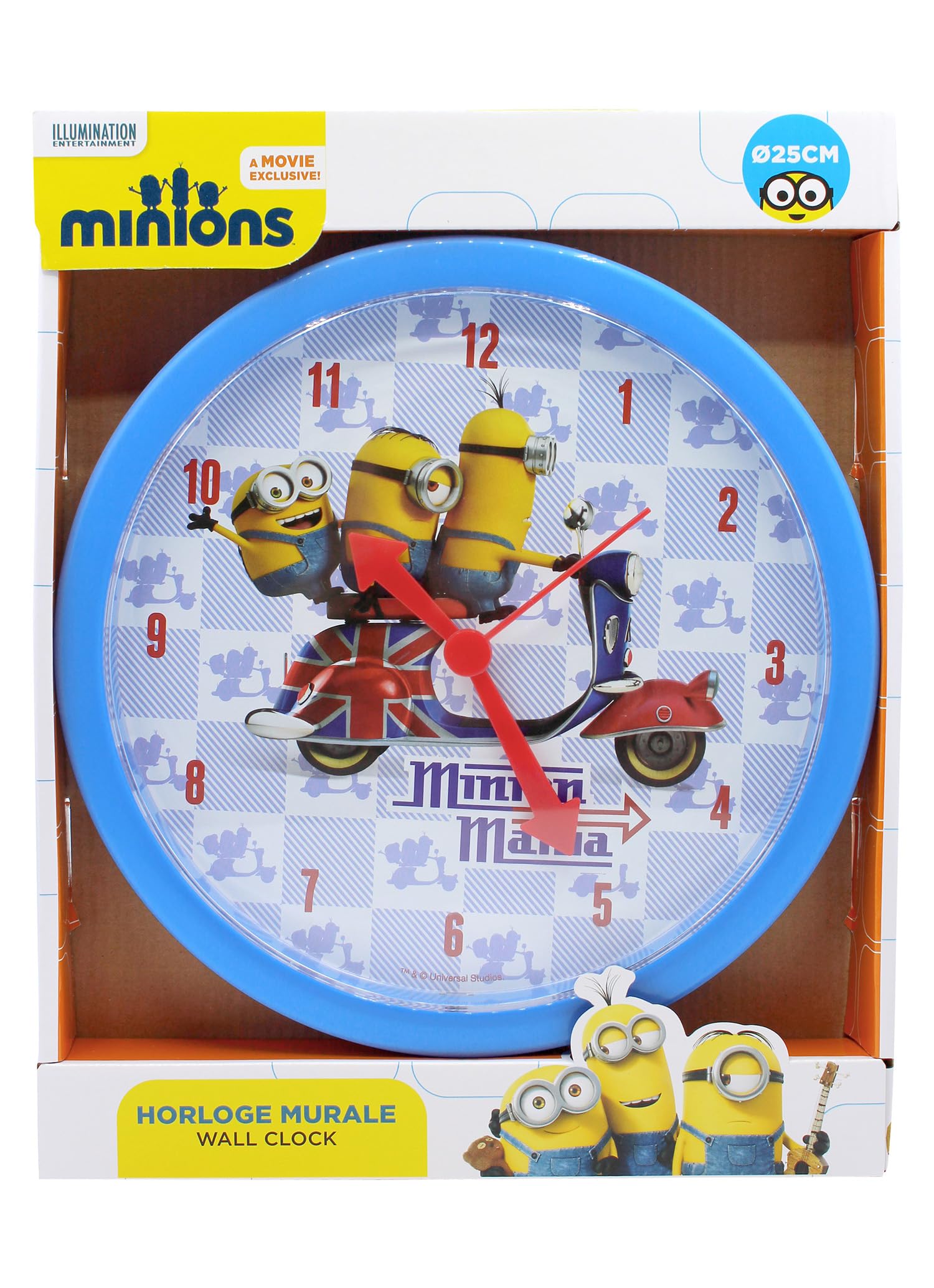 MINIONS Wall Clock 24Cm