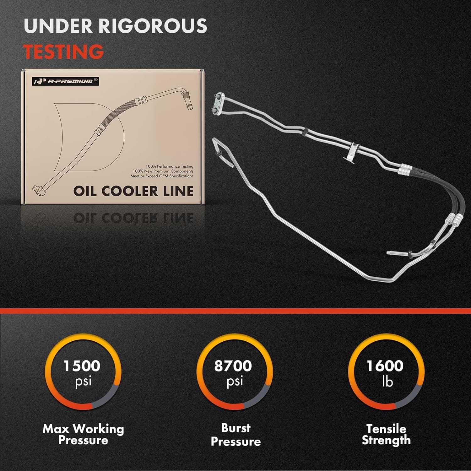 A-Premium Inlet & Outlet Automatic Transmission Oil Cooler Line Hose Assembly Compatible with Chevrolet Colorado & GMC Canyon, 2016, 3.6L