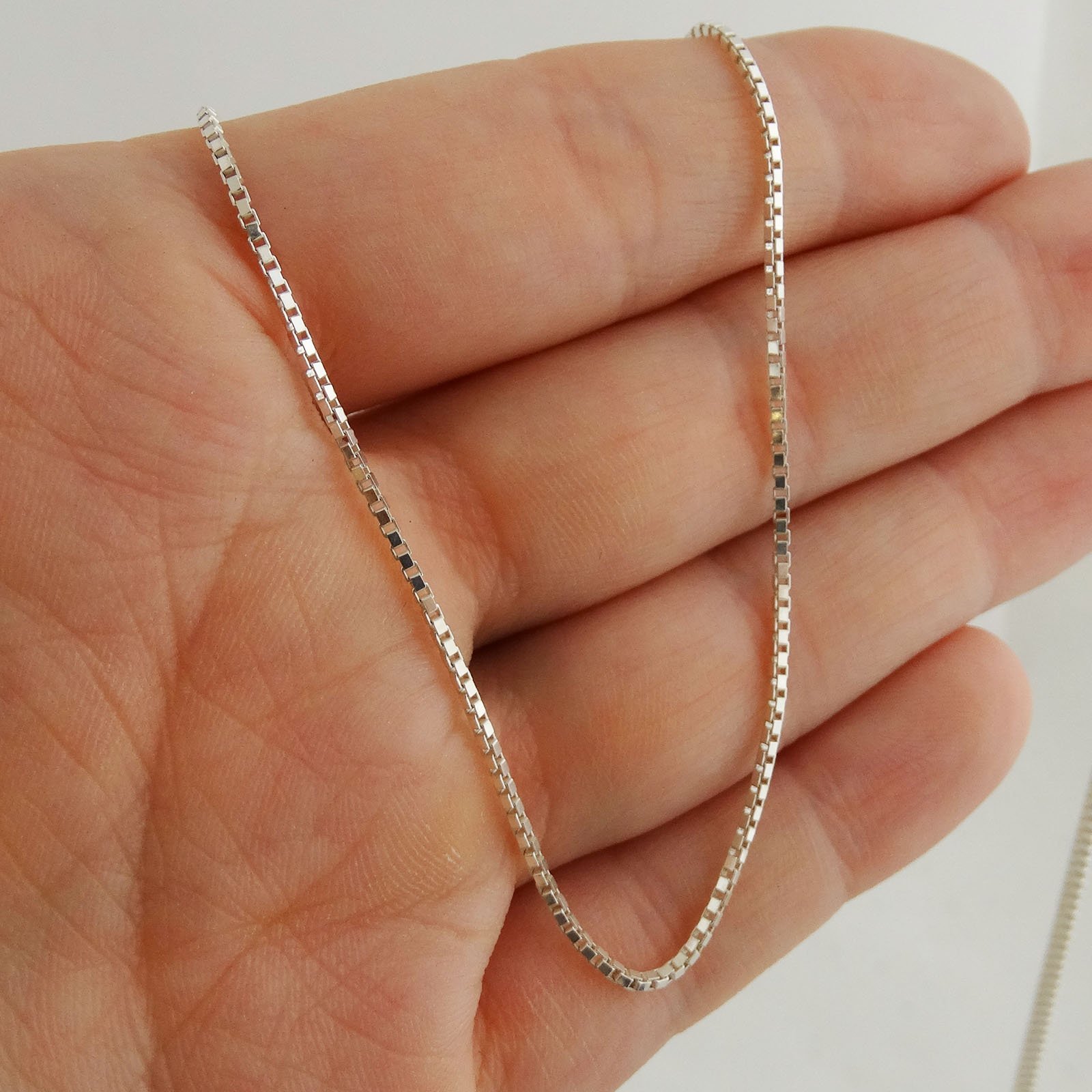 FashionJunkie4Life Collana a maglie in argento sterling extra lunga da 1,2 mm, 66 cm, 81 cm, 86 cm, 96,5 cm, Metallo
