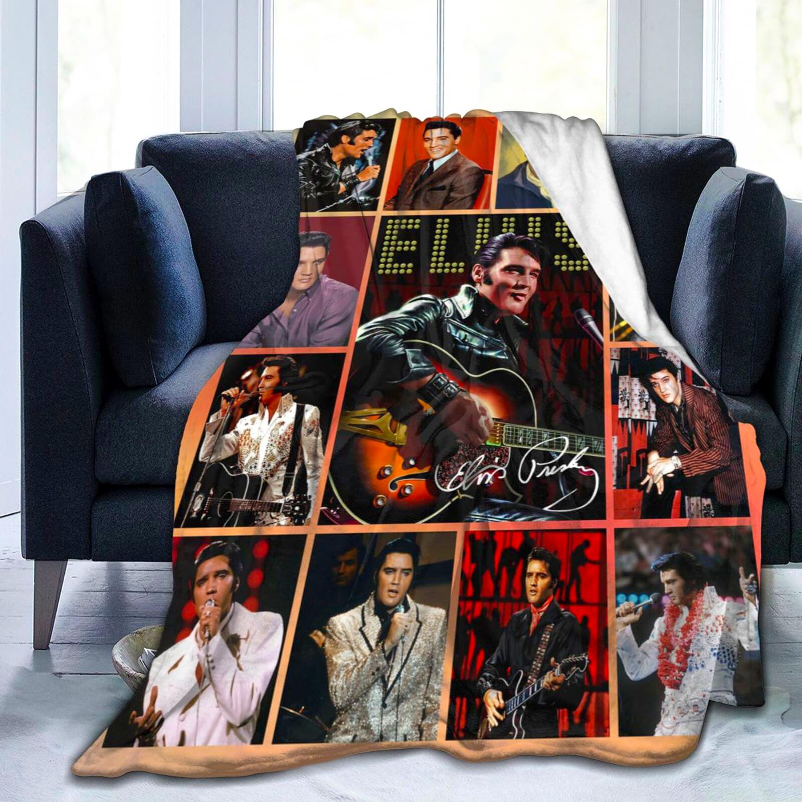 CULPRT Legend Rock Ultra-Soft Micro Fleece Blanket, Lightweight, Warm, Breathable, 3D Printed Throw, Decorative Design, All Seasons, for Any Occasion，100x125cm