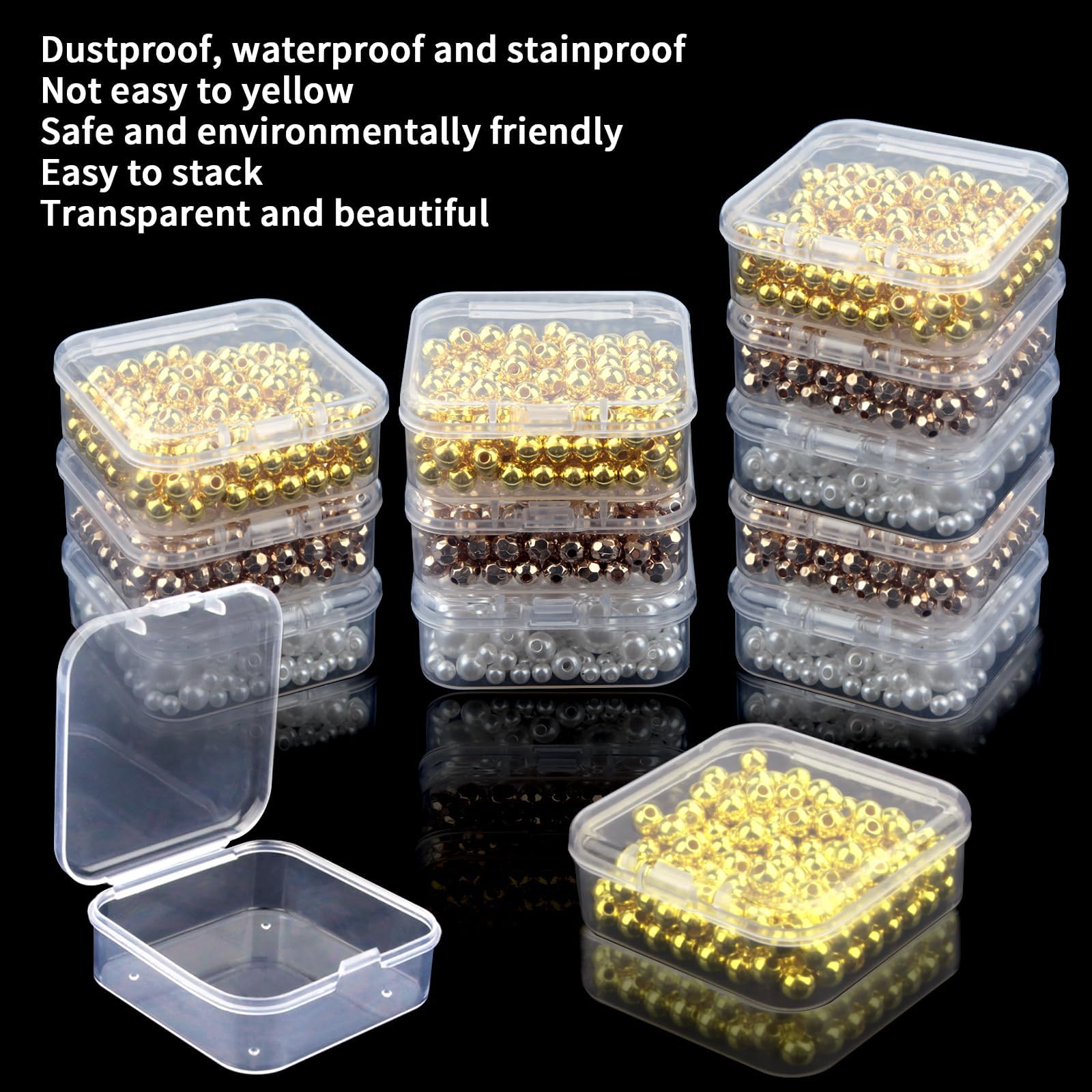 IRIS Topbox Opbergbox - 15L - Kunststof - Transparant - Set van 3