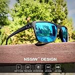 Sunglasses for Men, Polarized Sun Glasses for Men with Lightweight Frame and UV Protection