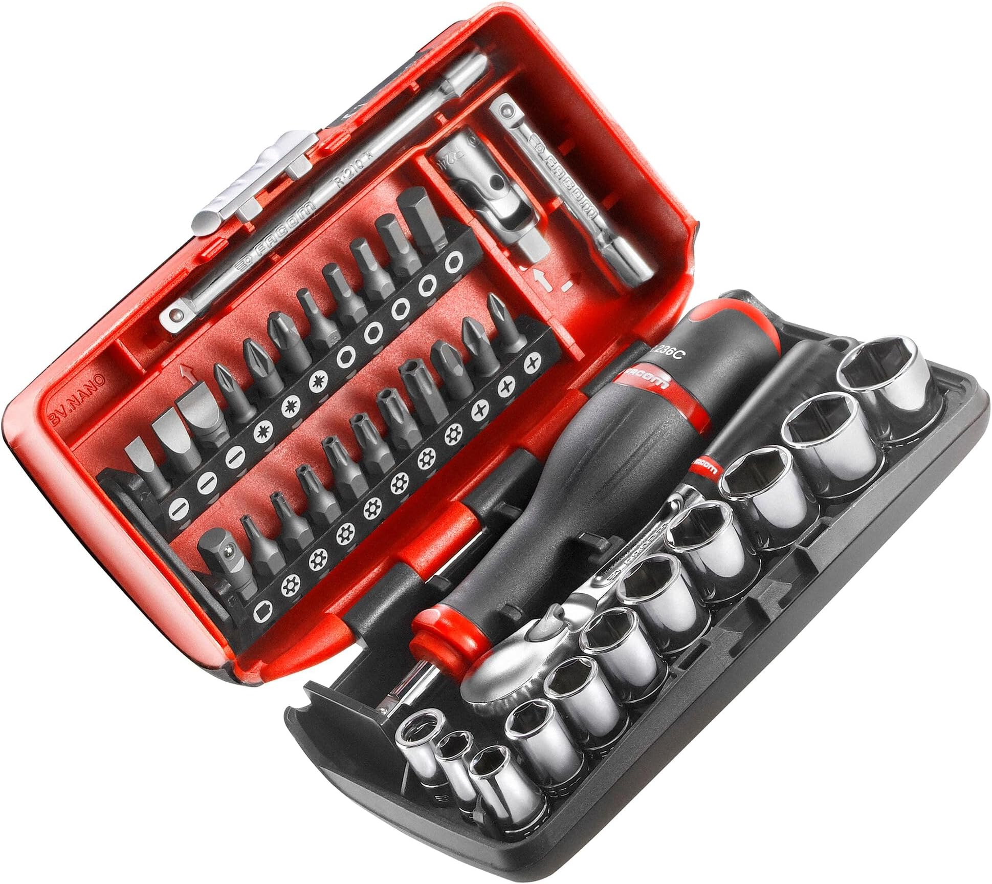 RL.NANO1 6-Point 1/4" Metric Socket, 6 Pieces