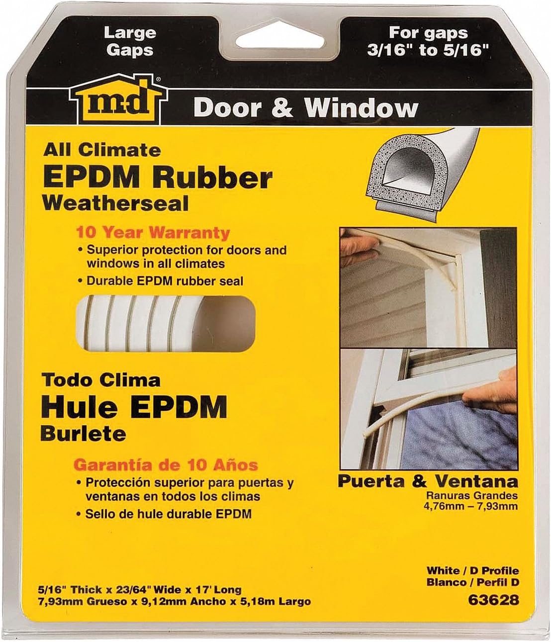 7/32X1 In, Pk25, Woodruff Key, SAE 14, 20408889550 Weatherstrip, Black, EPDM Rubber, Weatherproofing Windows and Doors
