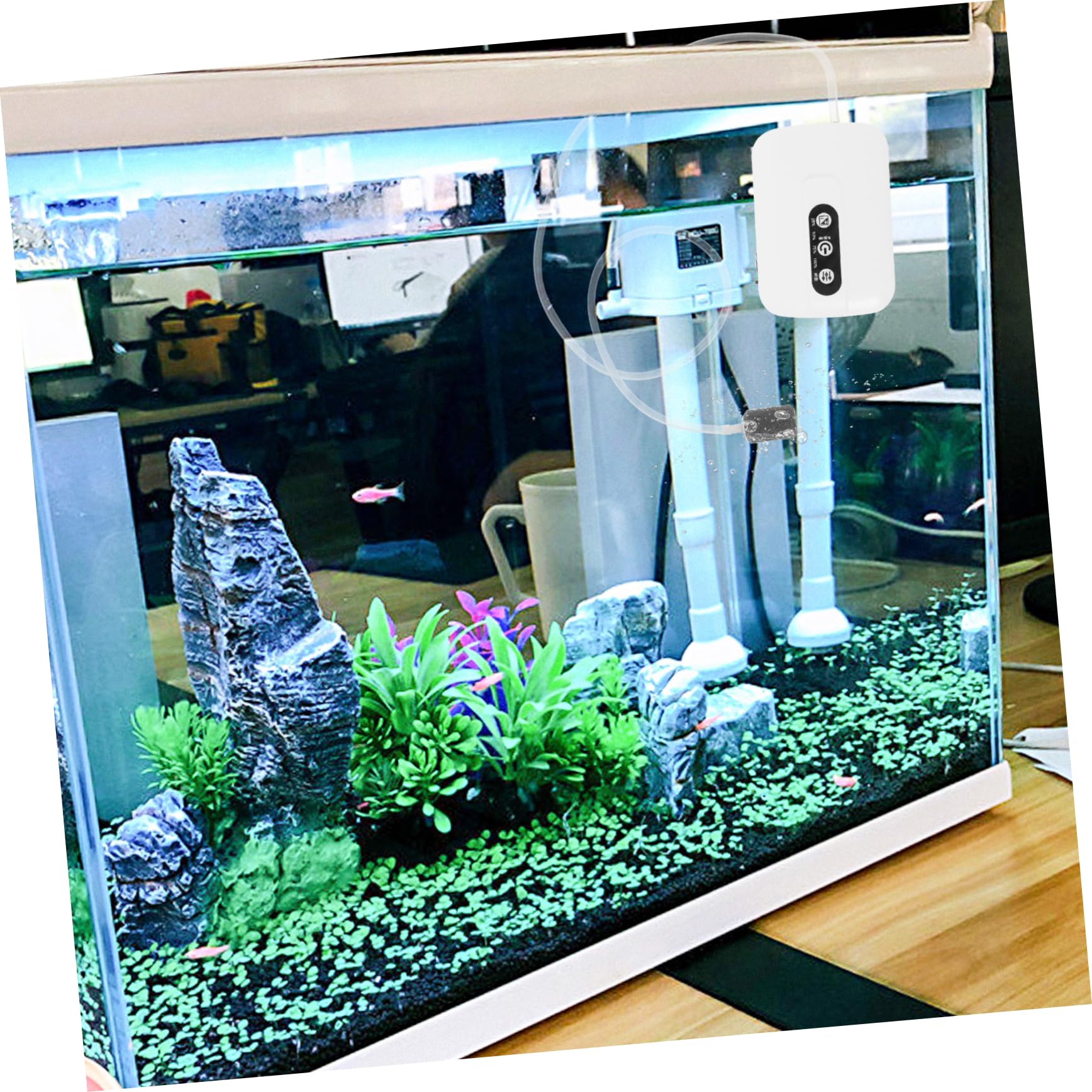 ABOOFAN 1 Satz Sauerstoffpumpe für Fischbecken tragbare Luftpumpe kleine Luftpumpe Versorgung mit Aquarien USB Ladeluftpumpe Aquarium Blaser Angelzubehör Belüftungspumpe Plastik Weiß