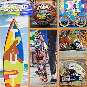 Touchbool Acrylic Paint Markers, 24 Color Fine Tip Permanent Acrylic Paint Pens For Rock Painting, Canvas, Wood, Glass, Ceramic, Fabric, Plastic, Egg, Scrapbook, Art Painting Supplies Kit