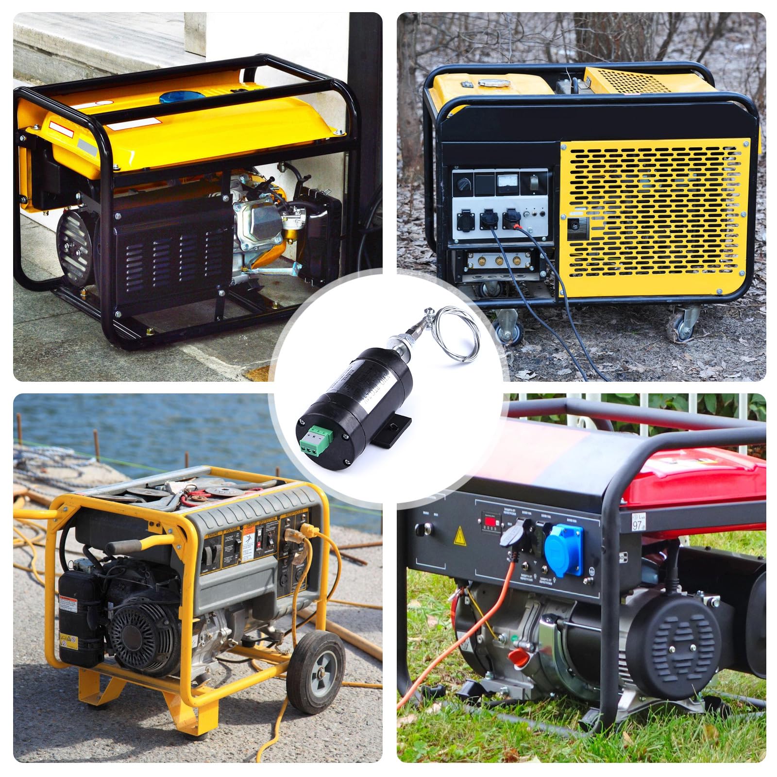 Válvulas solenoides de corte de combustible del motor para un apagado seguro y eficiente en varios sistemas de voltajes, condiciones adversas, guía de instalación fácil (idioma español no garantizado)