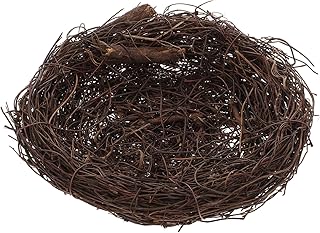 Yardwe Easter Birds Nest Rattan Bird Nest Bird Nest Artificiales Para Bird Decor Home Goods Home Decor Grass Bird Nest Faux Decorative Bird Nest Easter Miniatures Birds Nest for Garden
