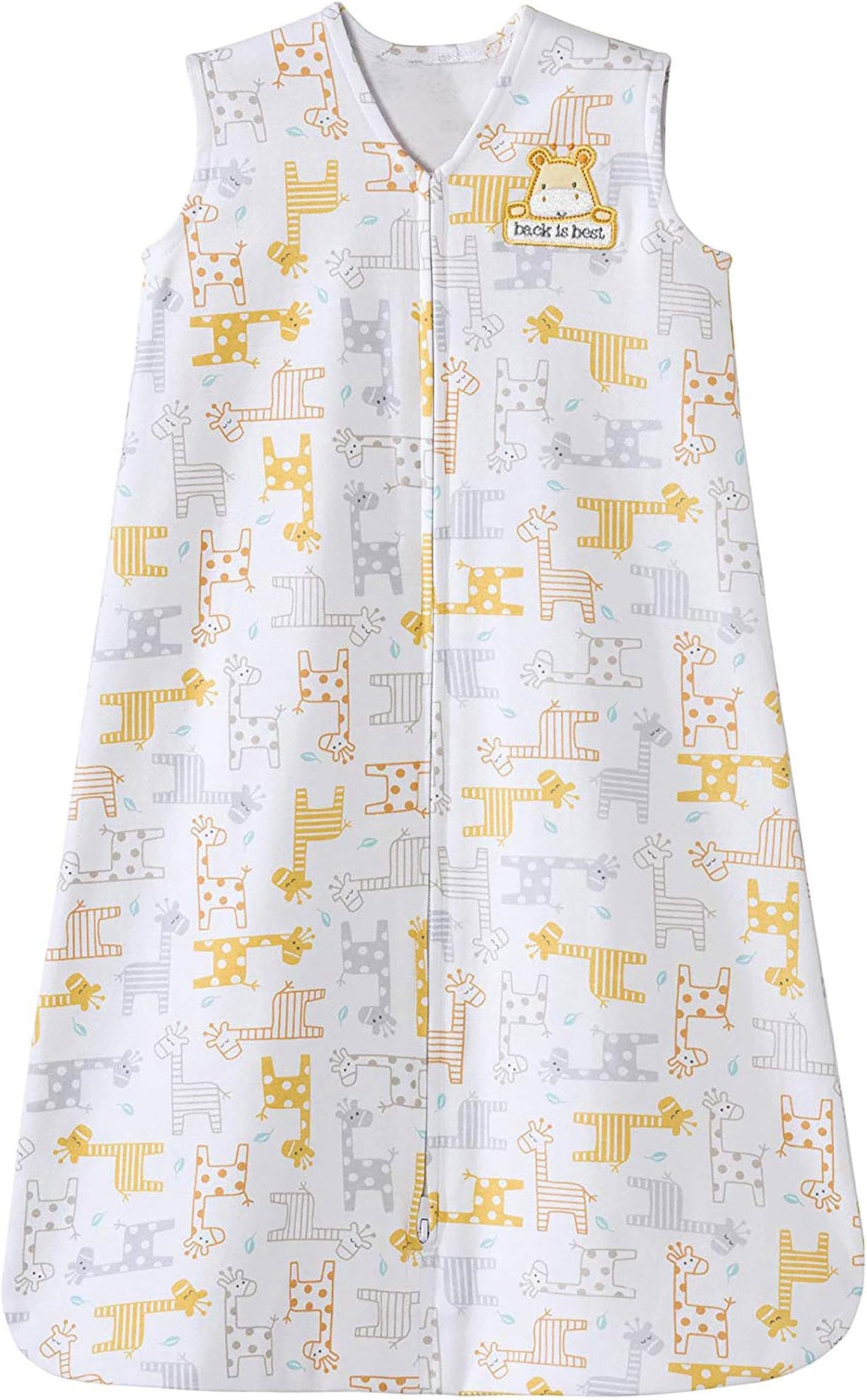 Halo Sleepsack Cotton Wearable Blanket, Golden Yellow Giraffe, Medium