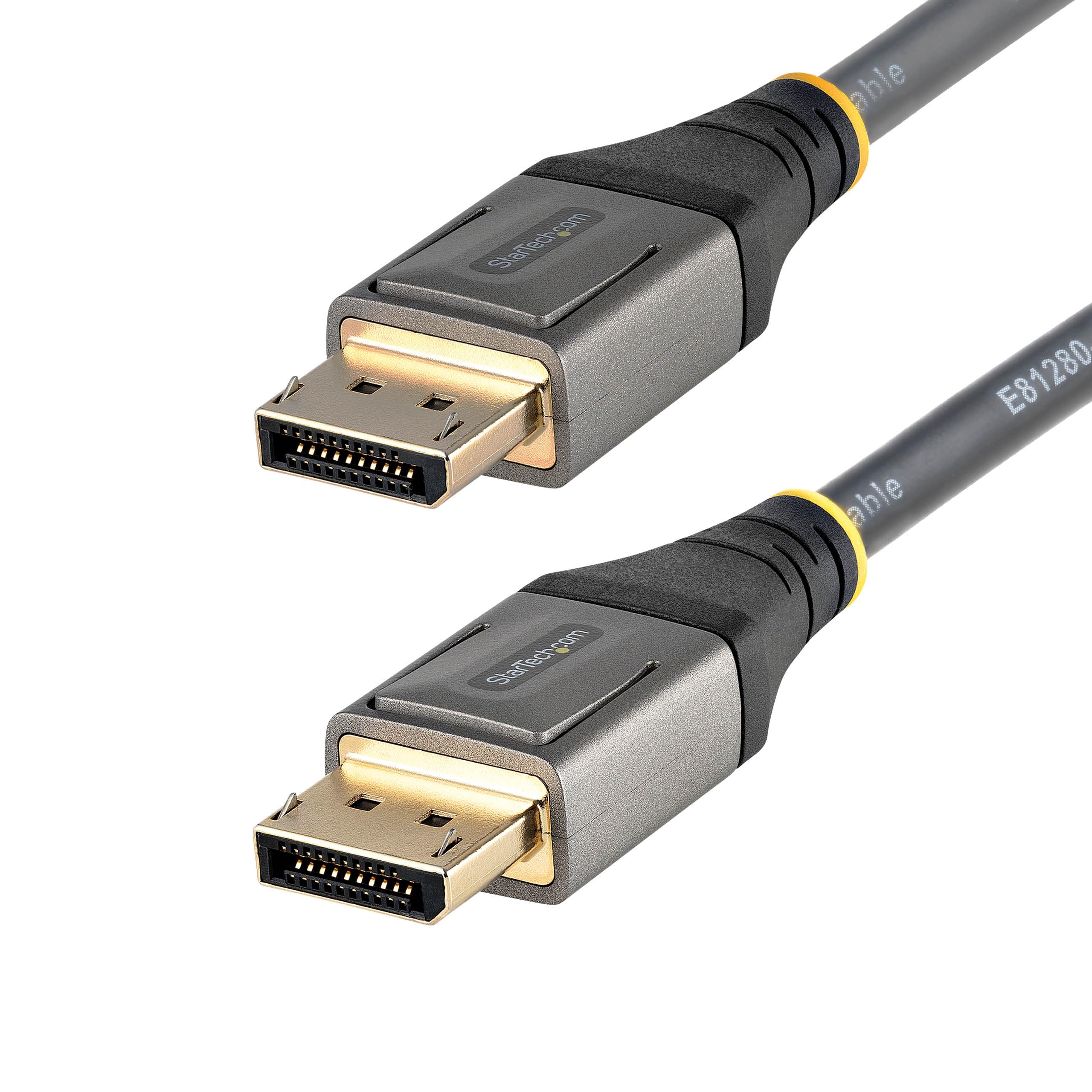 StarTech 4m VESA DisplayPort 1.4 Kabel, 8K 60Hz HDR10 MST, Schwarz | DP Monitorkabel, 4K 120Hz, Stecker auf Stecker, Verriegelung, Vergoldet, DP 1.4