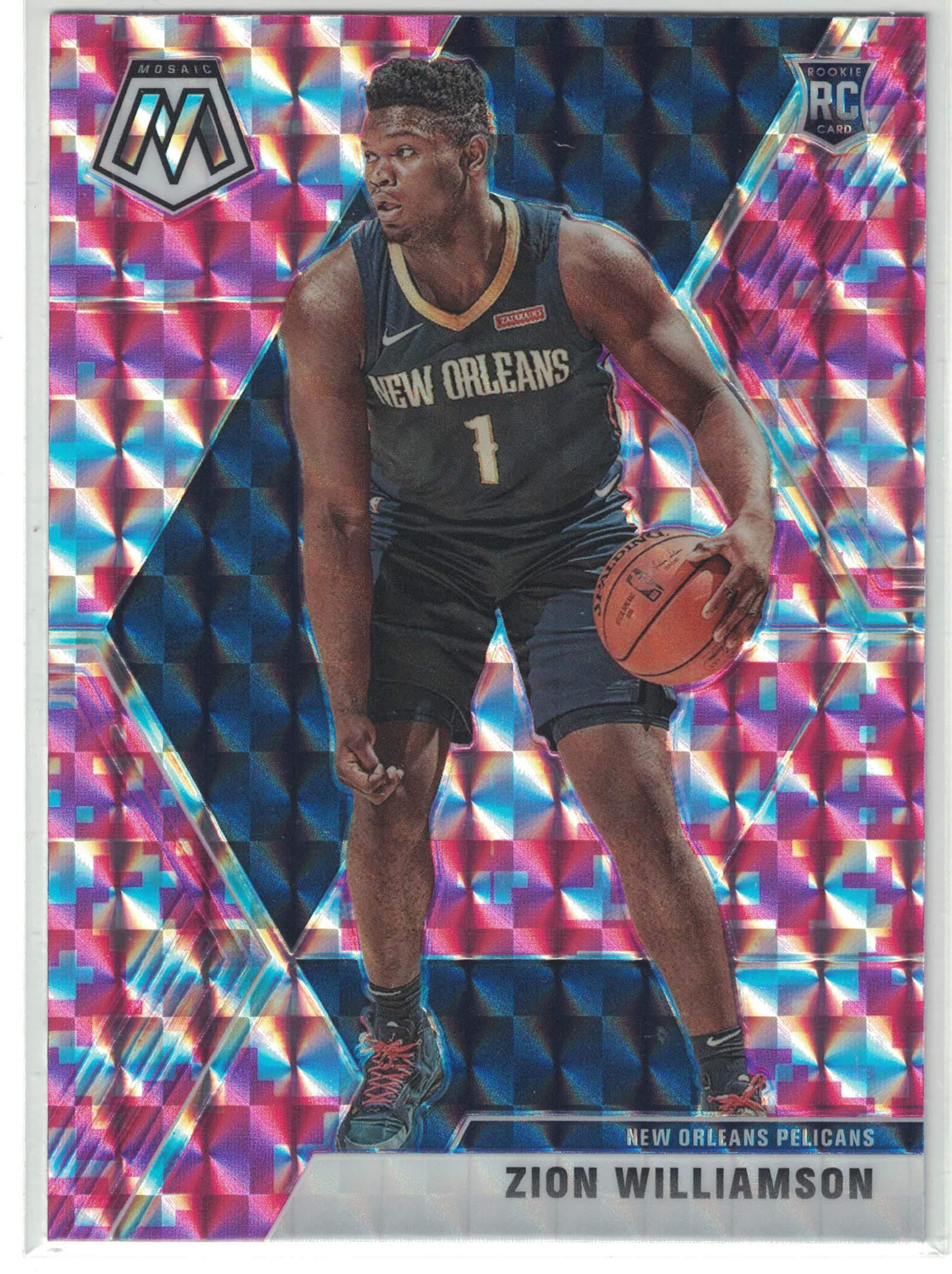 Amazon.com: 2019 Panini Mosaic Zion Williamson Pink Camo Prizm Rookie Card  : Collectibles & Fine Art