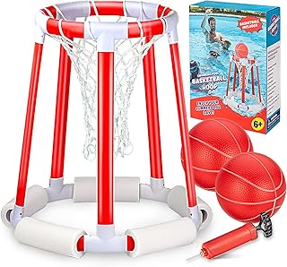 MXF Floating Pool Basketball Hoop, Upgrade Swimming Pool Basketball Hoop Game for Swimming Pool, Pool Toys for Kids 8-10 &...
