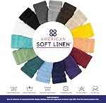 American Soft Linen 6 Piece Towel Set, 2 Bath Towels 2 Hand Towels 2 Washcloths, 100% Turkish Cotton Towels for Bathroom, Purple Towel Sets