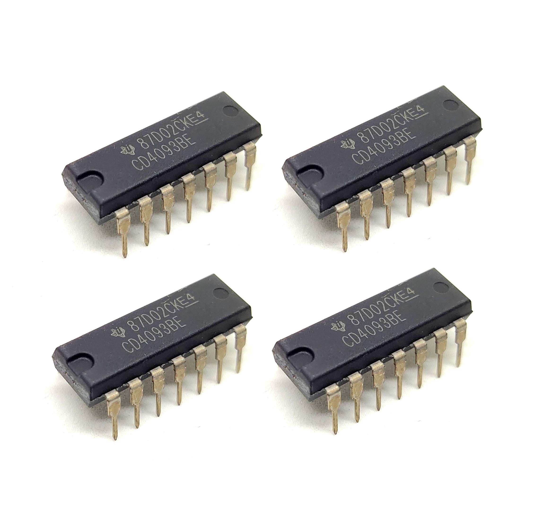 See full amazon price history chart for INVENTO 4Pcs CD4093BE 4093 IC Logic IC NAND Gate, Schmitt Trigger, CD4093, 2 Input, 6.8 mA, 3 V to 18 V, DIP-14 INVENTO 4Pcs CD4093BE 4093 IC Logic IC NAND Gate, Schmitt Trigger, CD4093, 2 Input, 6.8 mA, 3 V to 18 V, DIP-14 (B08296VSCC) Amazon Price History, Amazon Price Tracker