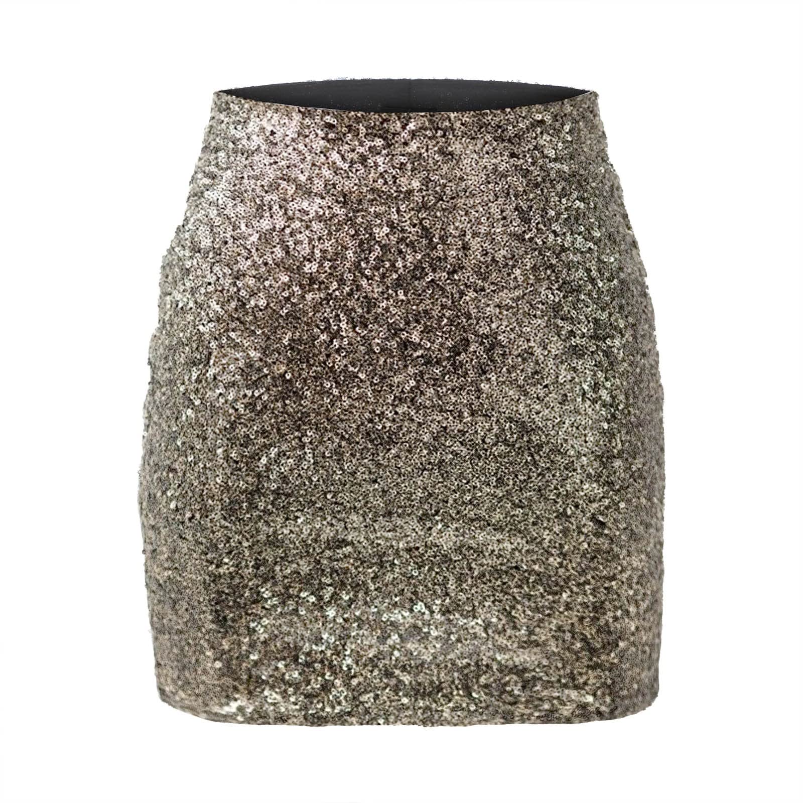 Cokbyavla Women's 21Gold Belly Dance Short Skirt For ,Pink Sequin Skirt Girls Black Mini Skirt Sparkle Skirt For Gold Rave Outfits For 50S Outfit For Sweater Wrap(,S)