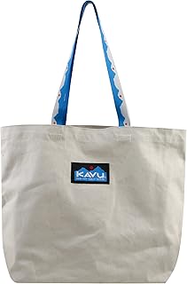 KAVU Typical Tote Classic Shoulder Strap Canvas Market Bag - Natural
