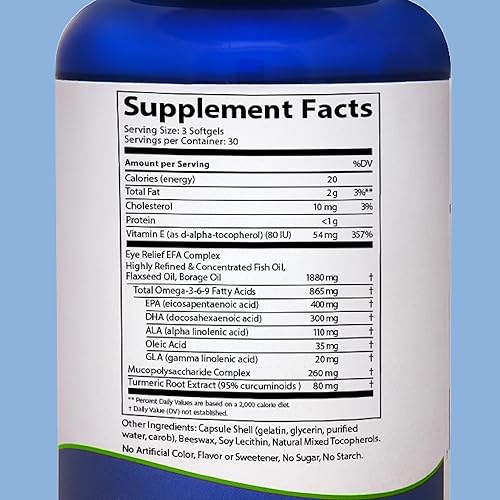 Miniatura 6 de Doctor's Advantage Suplemento dietético para aliviar los ojos, apoyo óptimo para la salud ocular, potentes antioxidantes y aceite de pescado Omega 3