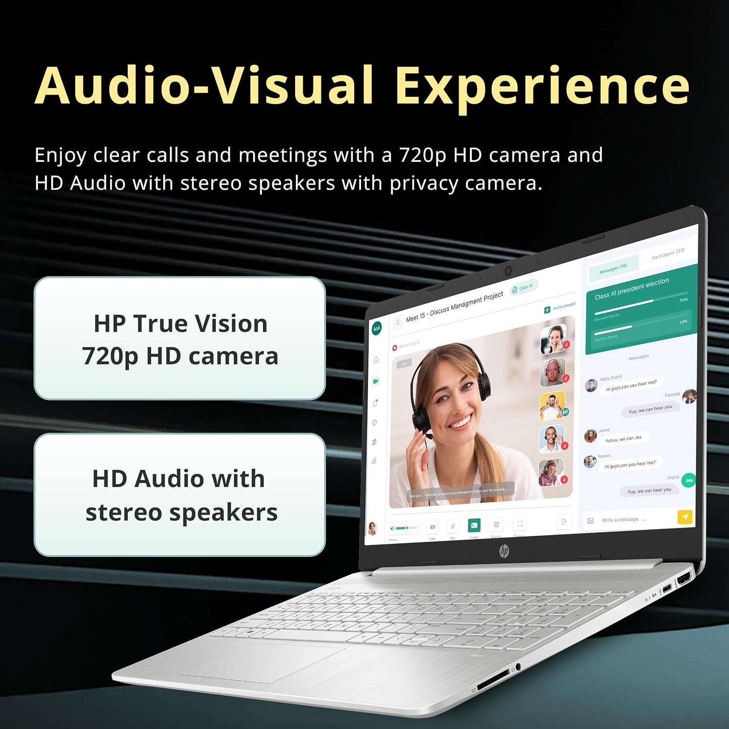 HP 15.6" Touchscreen Laptop, Intel i3-1215U, 40GB RAM, 2TB SSD, Intel UHD Graphics, Numeric Keypad, 720p HD Camera, Fast Charge, Natural Silver, Windows 11 Pro, 128GB Docking Station Set
