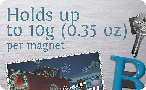 Miniatura 5 de Cuadrados magnéticos magnéticos, 1 hoja de cinta de 70 cuadrados magnéticos (cada uno de 0.787 x 0.787 x 0.079 in), imán en un lado, autoadhesivo en