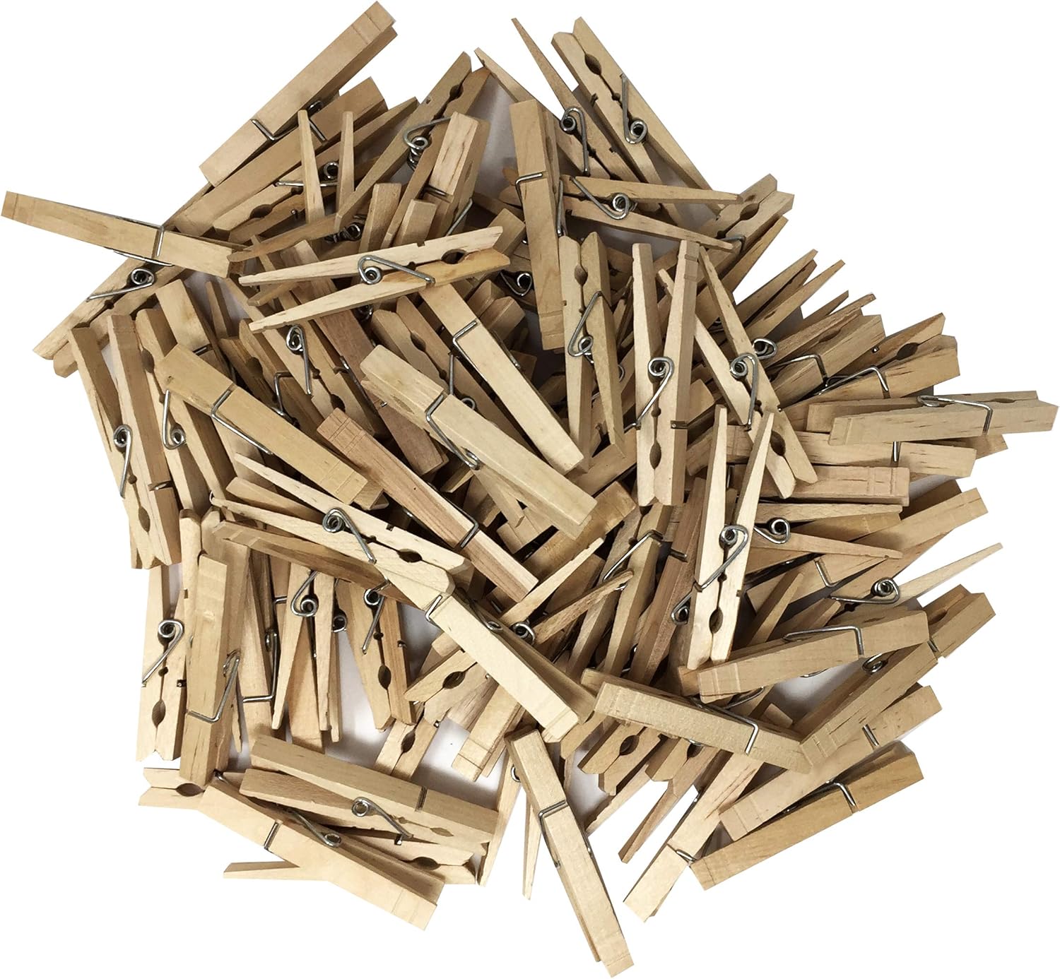 Nickanny's Natural Wood Clothespins Heavy Duty with Metal