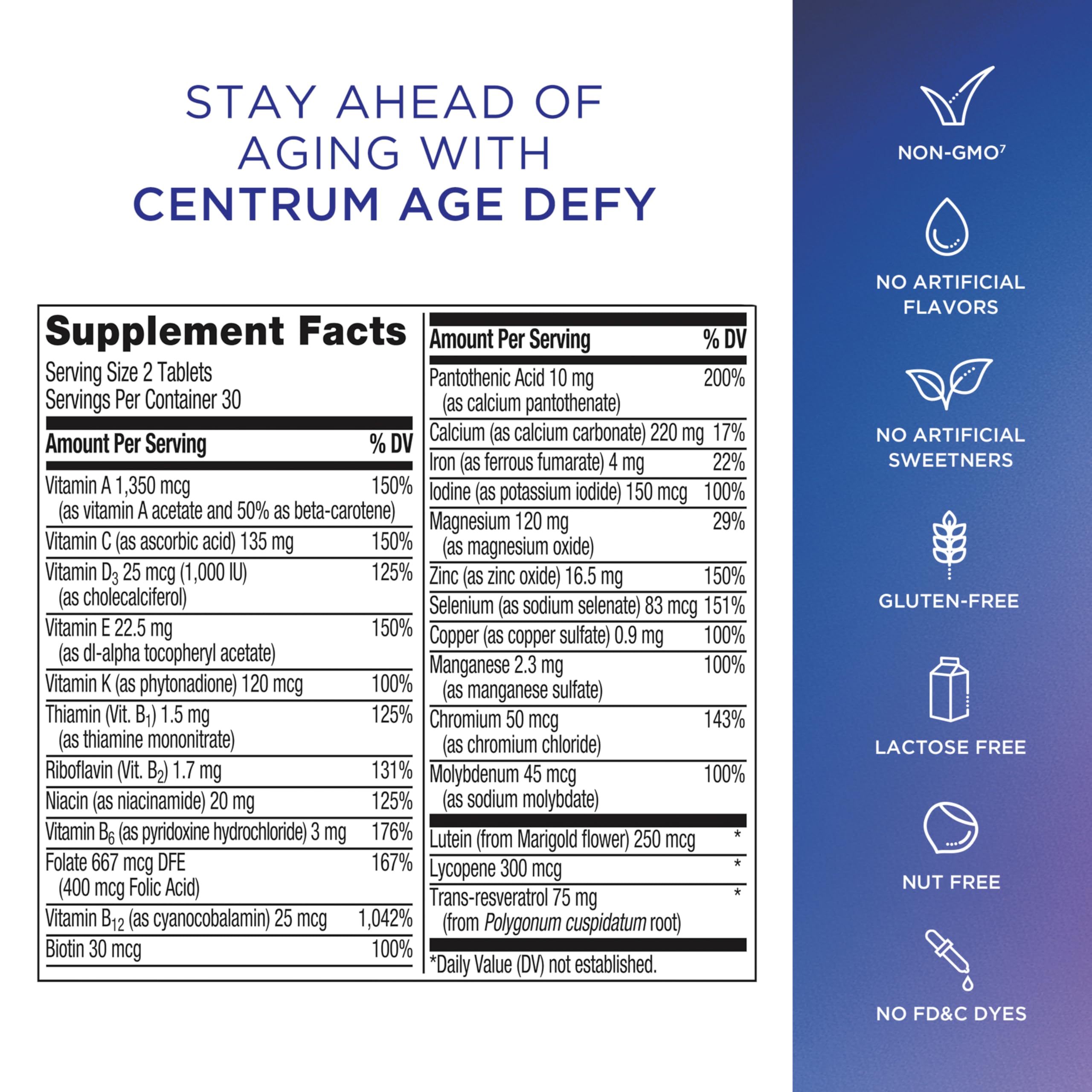Centrum Age Defy for Men 35 and Over, 60 Tablets — Amazon image 10