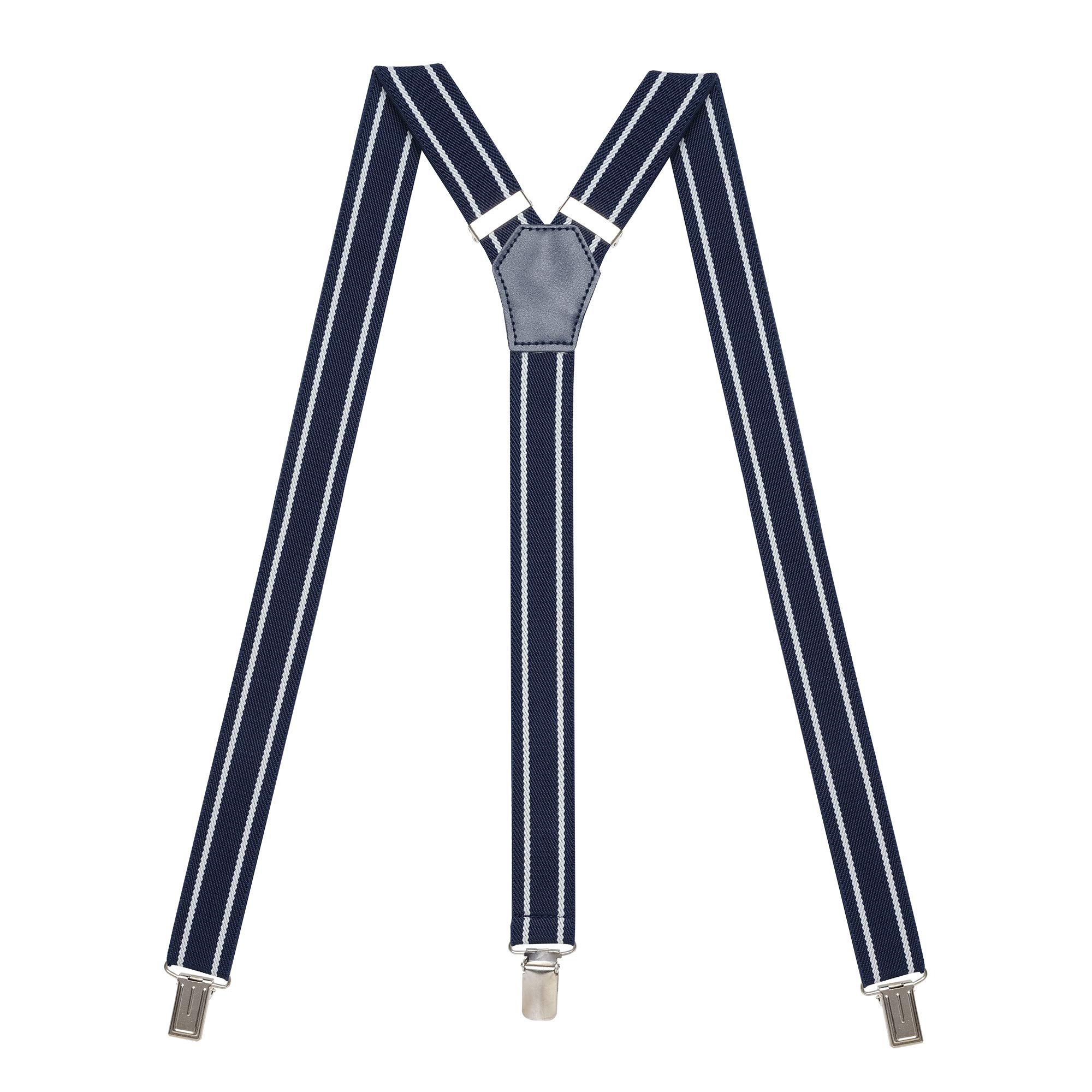 Womens Suspenders – Y Back Style – 1" Width - Comfortably Adjustable Elastic Straps and Metal Clips