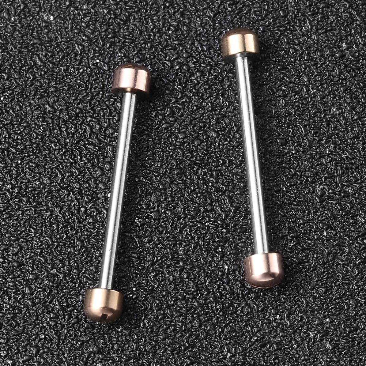 2 Varillas de Tornillo Fácil Instalación para Correa de Reloj de Metal Accesorio para Relojeros y Reparación de Pulseras, Diámetro Interior 20mm