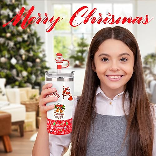 Miniatura 2 de Compatible con accesorios de copa Stanley de Navidad para vaso Stanley 30 de 40 onzas, accesorios Stanley incluyen cubierta de popote Stanley de
