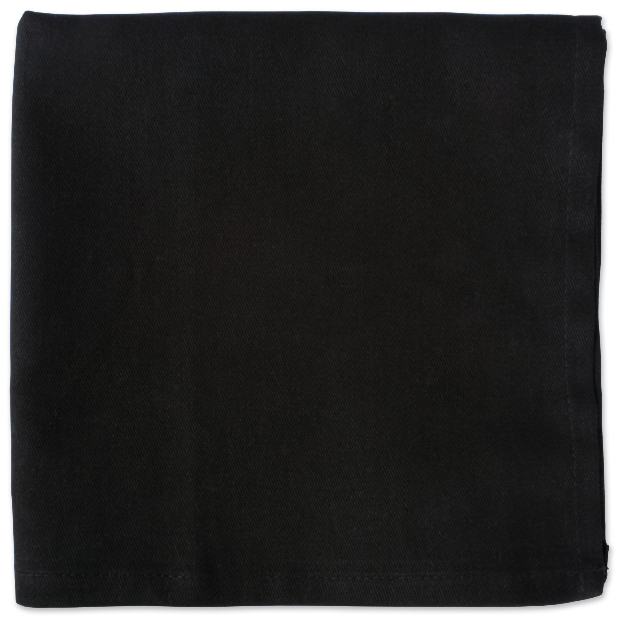 DII Solides Servietten-Set Kollektion:, Baumwolle, schwarz, 20" x 20" (Set of 6), 6