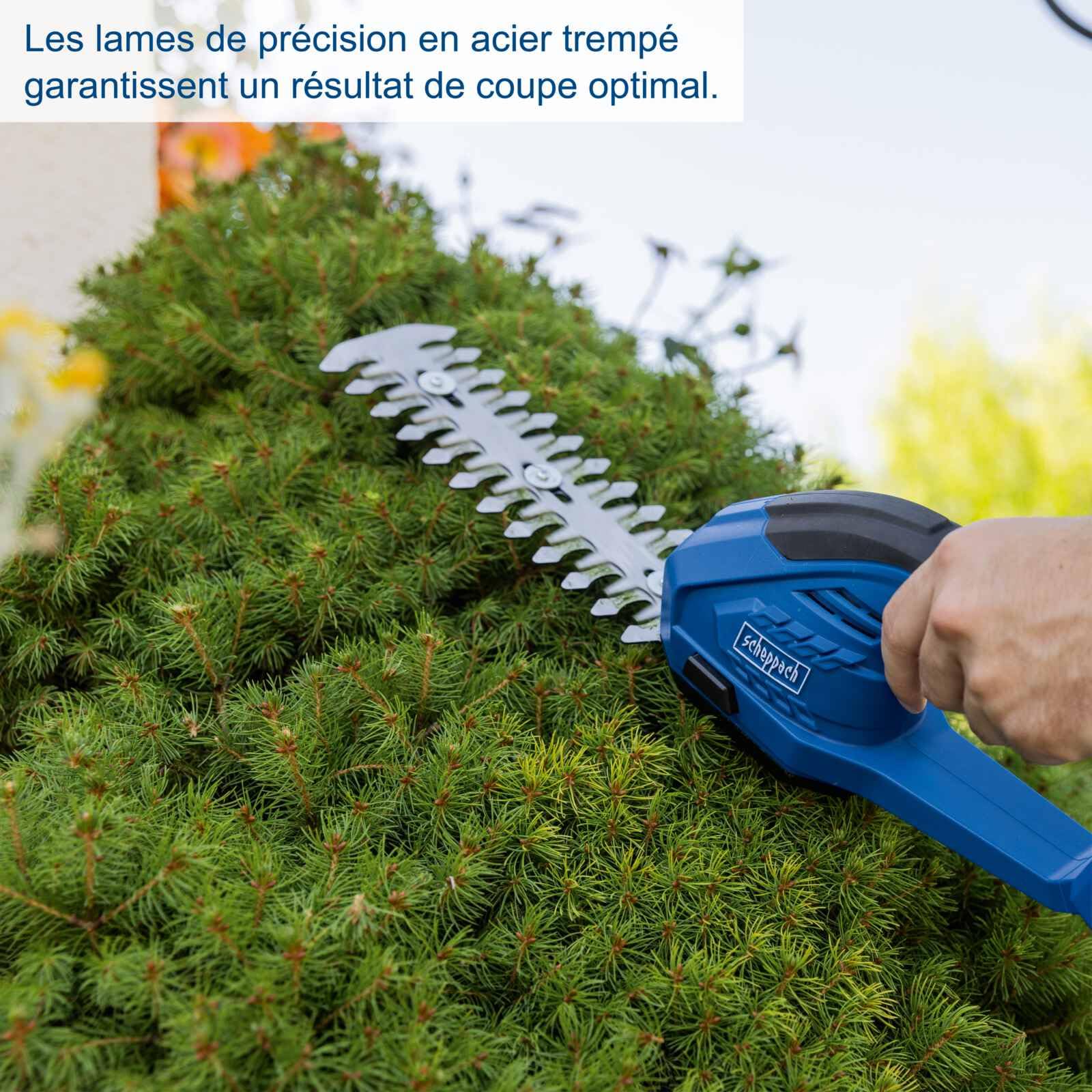 Scheppach Cisaille à Gazon sans Fil C-HTGS200-X 20V | Largeur de Coupe (Lame de Coupe d'herbe) 90mm | Longueur de Coupe (Lame de Coupe d'arbuste) 200mm | sans Batterie ni Chargeur