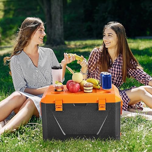 Miniatura 8 de VEVOR Portable Cooler, Lightweight Rigid Material Insulated Portable Cooler, Suitable for Family Picnics and Long Trips