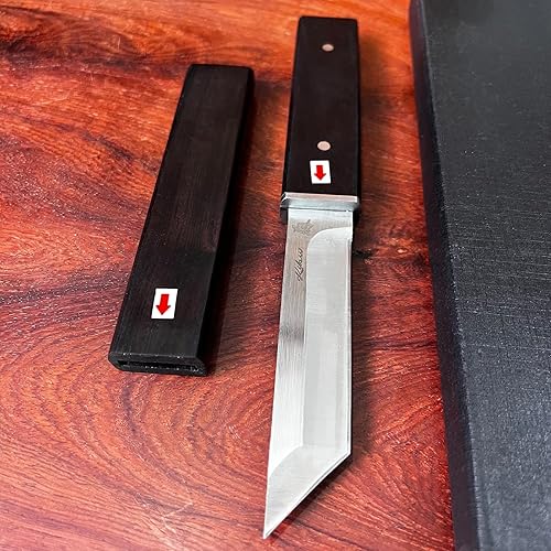 Miniatura 2 de MADSABRE Samurai Cuchillo de espiga completa Katana japonesa  Cuchillos de hoja fija tanto para caza táctica al aire libre cuchillos de