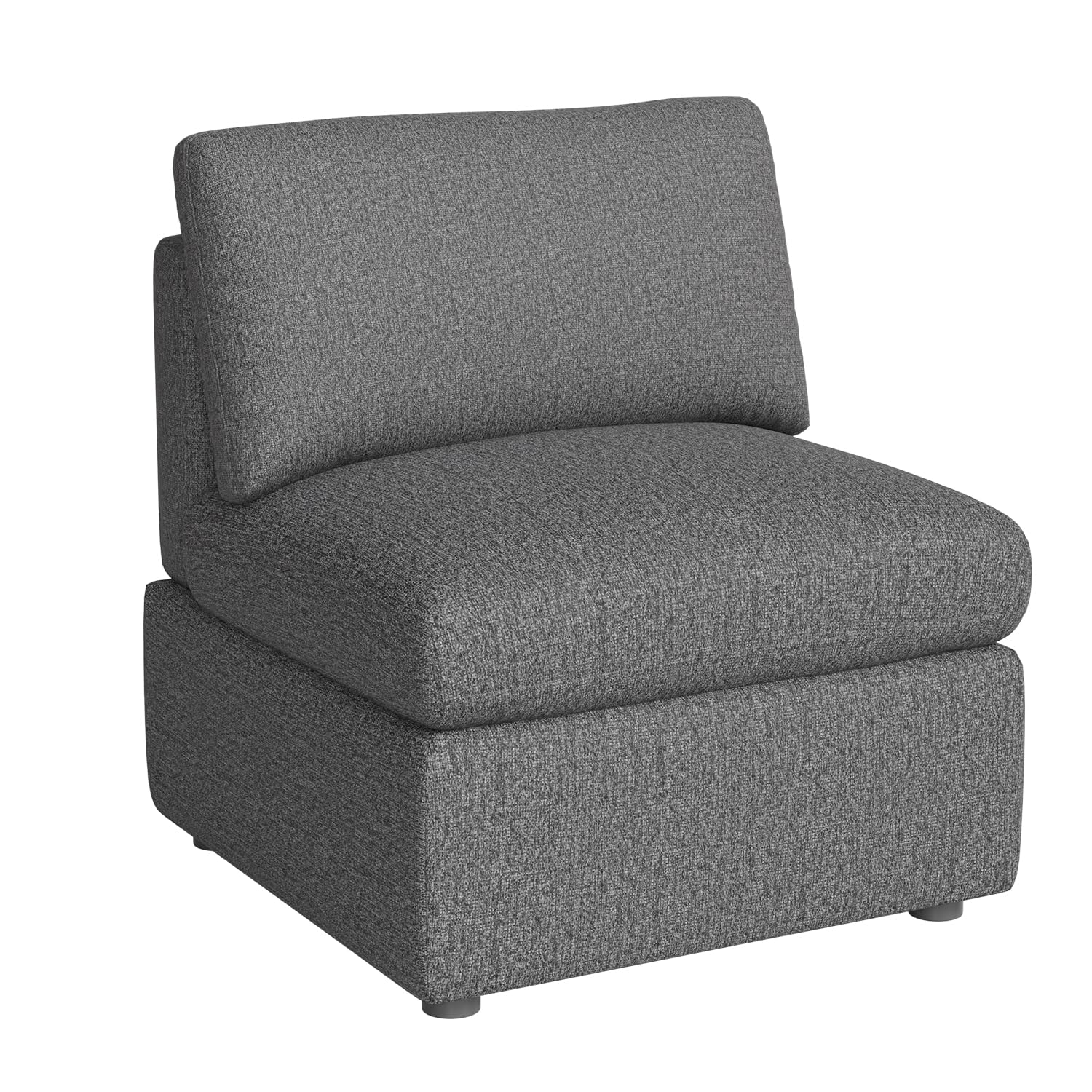 PayLessHere Sofa Couch Convertible Sofa 1-Seat Sofa Modular Sectional Sofa Couch for Living Room Bedroom Office Dark Gray