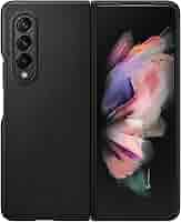 galaxy z fold3 純正 leather cover black Official Samsung Galaxy Z Fold 3 Leather Flip Cover Case