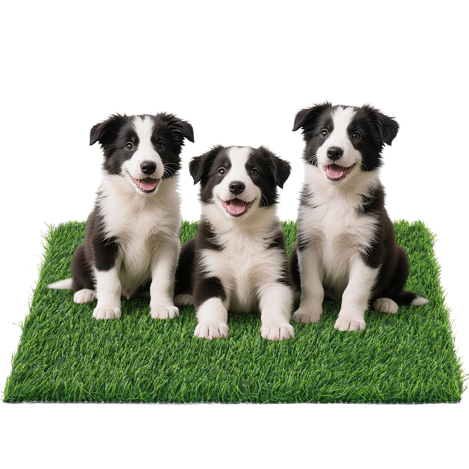 Artificial Grass Pad for Dogs Potty: Fake Grass for Dogs Puppy Potty Training to Pee and Poop on Balcony, Backyard, Patio, Apartment - Protect Floor and Furnitures, 2X Faster Drainage, Easy to Clean